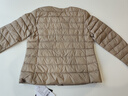 袂絨輕薄羽絨服女短款七夕禮物秋冬季時尚修身外套 駝色 L 曬單實拍圖