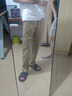 美茵圣機能小三角白標寬松錐形休閑褲美式工裝長褲男女同款休閑褲 卡其色 M 【120-135斤】 曬單實拍圖