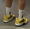 JordanAir4Retro運動(dòng)舒適皮革電母防滑耐磨中幫兒童籃球鞋黑黃 35.5 曬單實(shí)拍圖