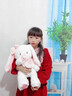 EVANOVM小熊玩偶兔子公仔布娃娃毛絨玩具七夕情人節女生日禮物送女友 晚安兔兔 40厘米 曬單實(shí)拍圖
