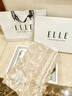 ELLE100%莫代爾絲巾女士春夏四季披肩圍巾送媽媽送女友禮物中秋節 曬單實(shí)拍圖