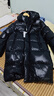 高梵黑金鵝絨服先鋒4.0六格男女同款中長(zhǎng)款冬季羽絨服外套 黑色 M 曬單實(shí)拍圖