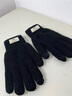 回力（Warrior）手套男冬季騎行針織防風(fēng)寒加絨加厚保暖毛線(xiàn)手套可觸屏棉手套 黑色【雙層加絨】 曬單實(shí)拍圖