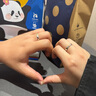 BOEAY梧桐情侶對戒情侶戒指男士純銀戒指女款男生鐘久久結求婚一對表白 【免費刻字】梧桐情侶對戒 曬單實(shí)拍圖