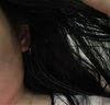 牧笛18K金耳圈女彩金耳環(huán)耳扣輕奢高級情人節禮物送女友老婆生日紀念 K黃-鎏金耳圈 曬單實(shí)拍圖