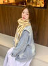 南極人圍巾女2023秋冬新款圍脖圍巾女冬款送女朋友高級(jí)百搭保暖防風(fēng)圍巾 米色-【溫暖百搭】 均碼 曬單實(shí)拍圖