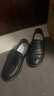 海瀾之家HLA皮鞋男士商務(wù)休閑透氣套腳皮涼鞋子男HAAPXM2DBH165 黑色43 曬單實(shí)拍圖