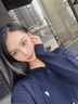 POLOWALK[含羊毛]針織衫女開(kāi)衫外套2024新款毛連帽通勤上衣夾克 藏青 L (165) 曬單實(shí)拍圖