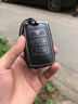 適用25款捷豹鑰匙套高檔xfl改裝xel汽車用品fpace殼xjl包xf真皮扣 捷豹【黑色+方扣】 曬單實(shí)拍圖