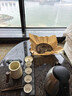 京東京造 旅行茶具套裝 便攜茶具快客杯戶外茶杯整套米黃舟山 一壺四杯 曬單實(shí)拍圖