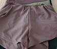 維多利亞旅行者瑜伽服女跑步運動套裝夏季健身服普拉提短袖短褲帶胸墊兩件套紫L 曬單實拍圖