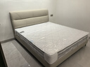 顧家家居（KUKA）現(xiàn)代頭層牛皮床雙人床臥室大床分段靠包DS8227B【月牙米】高腳1.8 曬單實(shí)拍圖