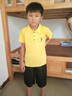 G.DUCKKIDS童裝男童夏裝套裝兒童運動(dòng)套裝中大童短袖Polo衫兩件套9男孩衣服 粉紅色 120 曬單實(shí)拍圖
