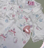果殼（Gukoo）睡衣女夏季HelloKitty冰絲甜美蕾絲花邊女家居服套裝 魚(yú)肚白  L  曬單實(shí)拍圖