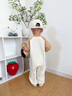 巴帝巴帝秋季新款嬰幼兒童連體衣爬服高彈舒適哈衣睡衣 卡其 90cm 曬單實(shí)拍圖