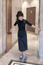 卓詩(shī)尼平底德訓鞋女2025秋季新款網(wǎng)面透氣薄款休閑女鞋子復古軟底運動(dòng)鞋 深藍色 37 曬單實(shí)拍圖