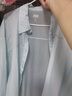 森馬（Semir）長(cháng)袖襯衫女夏季中長(cháng)款oversize防曬衣落肩松弛感襯衣101325105002 曬單實(shí)拍圖
