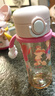 WOIBABY適配貝親直飲吸管奶瓶配件學(xué)飲吸管水杯蓋寬口徑手柄三代通用 粉色（12個月+）吸管彈力杯蓋+手提繩 曬單實拍圖