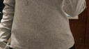優(yōu)衣庫女裝羅紋亨利領(lǐng)T恤/長(cháng)袖修身短款內搭打底25新款479591 02 淺灰色 L /160/88A 曬單實(shí)拍圖