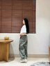 波爾諦奇（BOERDIQI）透氣小白鞋2025新款女厚底板鞋增高百搭戶外運(yùn)動(dòng)休閑鞋 米白色 37 曬單實(shí)拍圖