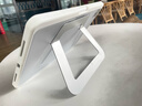 智思慧適用蘋(píng)果2025款iPadair11英寸支架保護套2018-2022平板Pro11亞克力Air7/6/5/4鋁合金支撐硅膠殼 白 曬單實(shí)拍圖