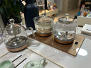 茶皇子（CHAHUANGZI）全自動上水電茶爐玻璃電熱燒水壺噴淋式煮茶器茶臺嵌入式2025新款電熱水壺泡茶專用燒水煮茶一體機(jī) 1L 香檳金 37×23cm 曬單實(shí)拍圖