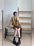 QIPUSEN品牌皮鞋女厚底真皮透氣樂福鞋女2025秋季新品女鞋復古英倫鞋子女 黑色 35 曬單實拍圖