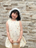 金日滿女童連衣裙夏季公主裙寶寶裙兒童裙子無袖花苞裙夏天童裝 杏色花苞裙 90 cm 曬單實(shí)拍圖