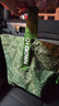科羅恩（CNCROWN）飯盒手提包加厚耐用大容量保溫袋外出時尚便當包簡約上班 耐用加厚嫩芽綠色束口袋 曬單實拍圖