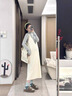 革曼孕婦秋裝連衣裙兩件套2024新款時尚慵懶風套裝針織背心裙子秋冬款 單件連衣裙 XL 曬單實拍圖