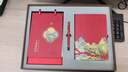 馬年臺歷2026簡(jiǎn)約輕奢月歷商務(wù)辦公桌面擺件高檔皮質(zhì)記事日歷定制 千里江山【三件套禮盒套裝】紅色 曬單實(shí)拍圖