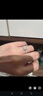 PREGIAKING戒指女小眾設計純銀戒指鴿子蛋鉆石戒指結婚真一對小眾獨特戒指 白色 主鉆1.25克拉 美號7（14-15圈口） 曬單實(shí)拍圖
