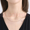 周生生七夕禮物18K玫瑰金盒仔紋彩金項鏈女款鎖骨鏈03816N18KR40厘米 曬單實拍圖