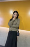 JIOESC半裙半身裙女秋冬裙子2025新款A字裙中長(cháng)款高腰顯瘦傘裙毛呢長(cháng)裙 黑色常規款 XL 115-130斤 曬單實(shí)拍圖