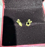 賽菲爾 黃金耳飾足金999.9生肖卡通兔子胡蘿卜耳釘養耳棒 一對 約1.05克 曬單實(shí)拍圖