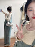 ARTFULMOM孕婦背帶褲兩件套春秋不勒肚子外穿2025新款牛仔闊腿褲子孕婦秋裝 藍色背帶褲 M 曬單實(shí)拍圖