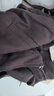 無(wú)印良品（MUJI）男式 法蘭絨 拉鏈 襯衫式夾克男士外套空調(diào)衫25年秋季男裝 棕色 M (170/92A) 曬單實(shí)拍圖