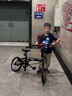 大行（DAHON）折疊自行車(chē)16英寸YUKI超輕迷你便攜男女式通勤單車(chē)KT610 黑色  曬單實(shí)拍圖
