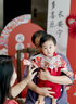 G.DUCKKIDS小黃鴨嬰兒衣服夏季新生兒連體衣中國(guó)風(fēng)周歲禮服寶寶滿月百天爬服 紅色 66cm 尺碼建議0-3個(gè)月8-12斤 曬單實(shí)拍圖
