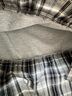森馬（Semir）衛衣女秋斜肩刺繡拼接格紋假兩件寬松蝴蝶結2025上衣10A525116001 曬單實(shí)拍圖