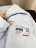 艾方鳥(niǎo)（AIFANGNIAO）輕薄小棉襖外套女短款藍色羽絨服保暖男生立領(lǐng)上衣冬季菱格韓版情 黑色 M 曬單實(shí)拍圖