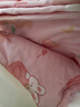 博洋寶貝（Beyond Kids）兒童被罩豆豆絨全棉被套單件套 粉兔小桃110*140cm 曬單實拍圖