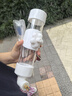 鳥(niǎo)用自動(dòng)飲水器撞針?biāo)畨鼗⑵ばP鸚鵡下水器喂水器大號(hào)鳥(niǎo)籠配件 小號(hào)撞針飲水器300毫升--白色 曬單實(shí)拍圖