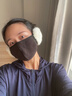 skingcond德國口罩冬天防風(fēng)防寒保暖耳罩女冬季加絨護耳二合一面罩面紗耳套 【二件裝】粉色+米色 曬單實(shí)拍圖