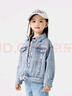 巴拉巴拉【庫洛米IP】女童牛仔外套秋裝款純棉上衣三麗鷗繡花可愛 牛仔中藍(lán)88201 165 曬單實拍圖