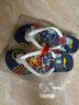 李寧（LI-NING）人字拖印花男女游泳沙灘鞋洗澡防滑耐磨沙灘鞋926-2-43深藍 曬單實(shí)拍圖