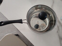 不銹鋼奶鍋煮面煮粥輔食鍋小鍋不粘鍋家用湯鍋牛奶鍋電磁爐通用 18cm+蓋【復底加厚更耐用】 曬單實(shí)拍圖