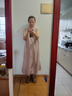 無(wú)印良品（MUJI）IDEE 女式 平紋 無(wú)袖連衣裙 女裝裙子25年夏季 連身裙 GA44CC5S 煙熏粉色 L (165/88A) 曬單實(shí)拍圖