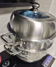 美廚（maxcook）蒸鍋 304不銹鋼34CM三層蒸鍋 加厚復(fù)底湯鍋燃?xì)怆姶艩t通用 MCZ559 曬單實(shí)拍圖