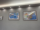 佐羅曼客廳裝飾畫沙發(fā)背景墻掛畫2025最新款世界中國地圖辦公室畫掛墻壁 世界地圖 120*88cm 雅致紅木色邊框 曬單實拍圖